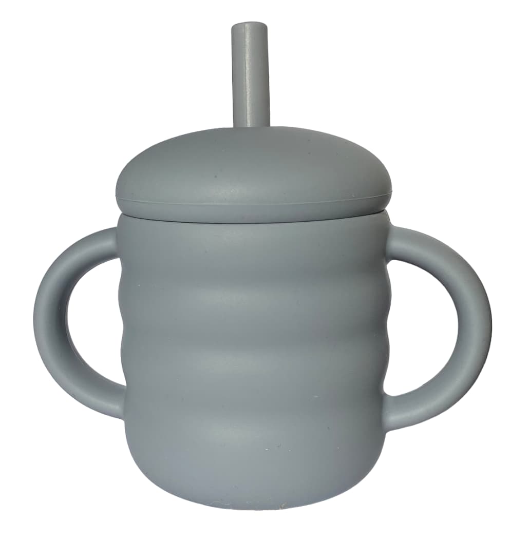 Bicchiere con cannuccia per bambini Blue Wave -160ml-