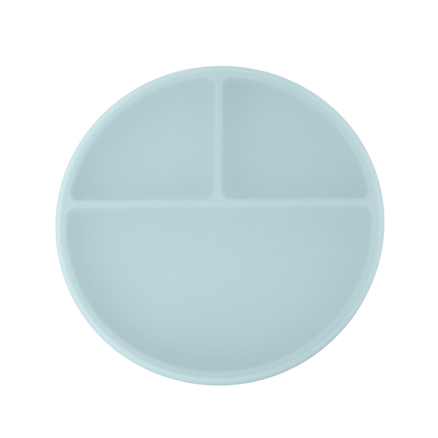Piatto con ventosa per bambini Blue wave con coperchio in Silicone - Loo.Up