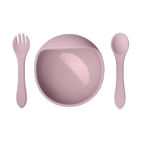 Set prima pappa svezzamento e autosvezzamento Rosa - Loo.Up