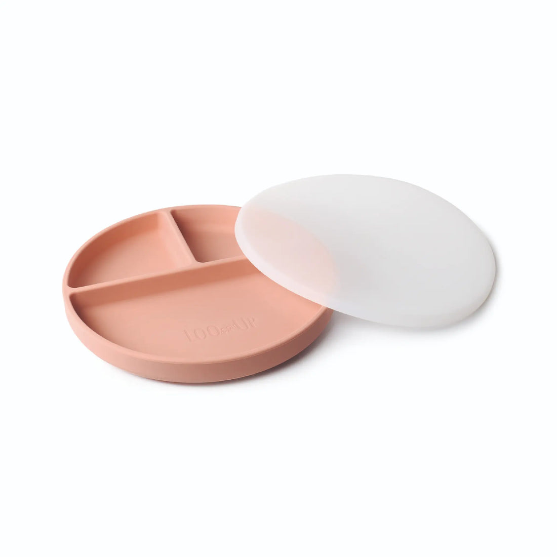 PIATTO IN SILICONE CON VENTOSA E COPERCHIO -PESCA-