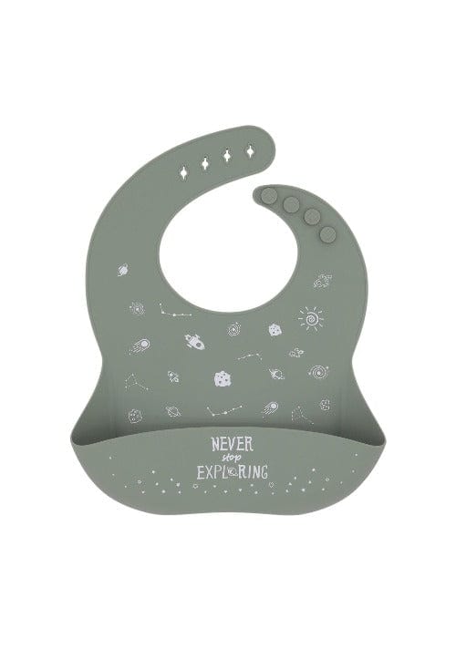 Bavaglino in silicone impermeabile neonato e bambini in silicone Sage - Loo.Up